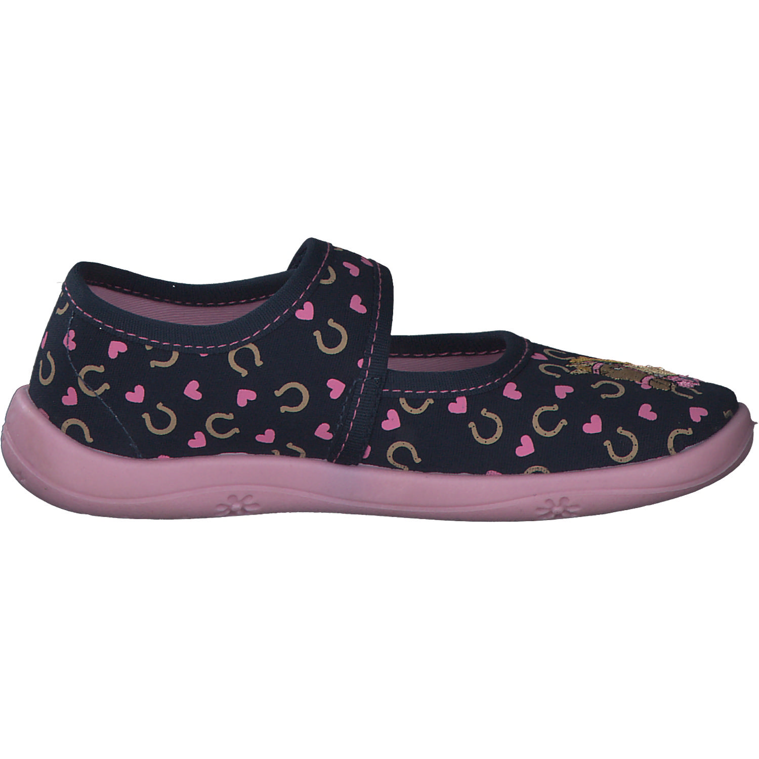 Richter 9150, Hausschuhe, Kinder, Blau/Pink
