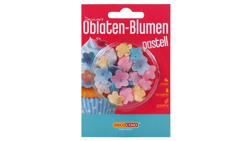 DEKOBACK Oblaten Blumen Patell 2 g