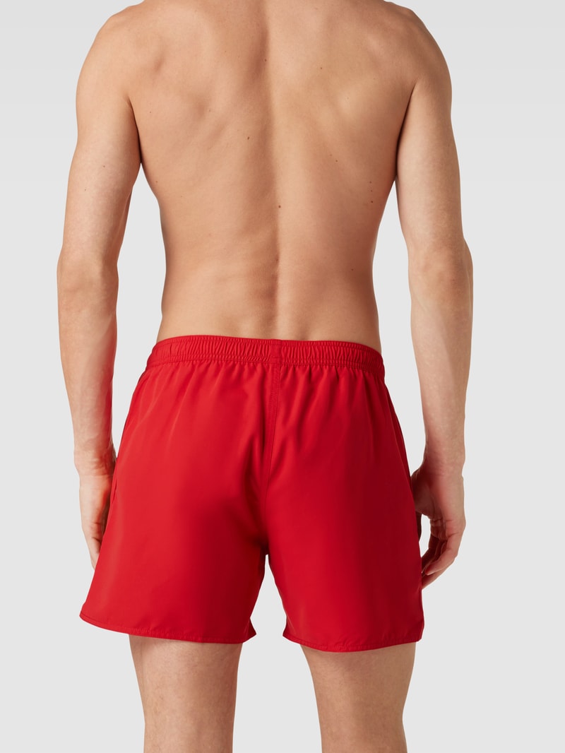 Badehose mit Label-Patch Modell 'SPONGE EAGLE' in rot