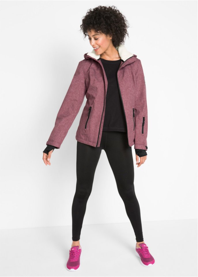 Outdoor-Funktions-Jacke mit Teddyfleece