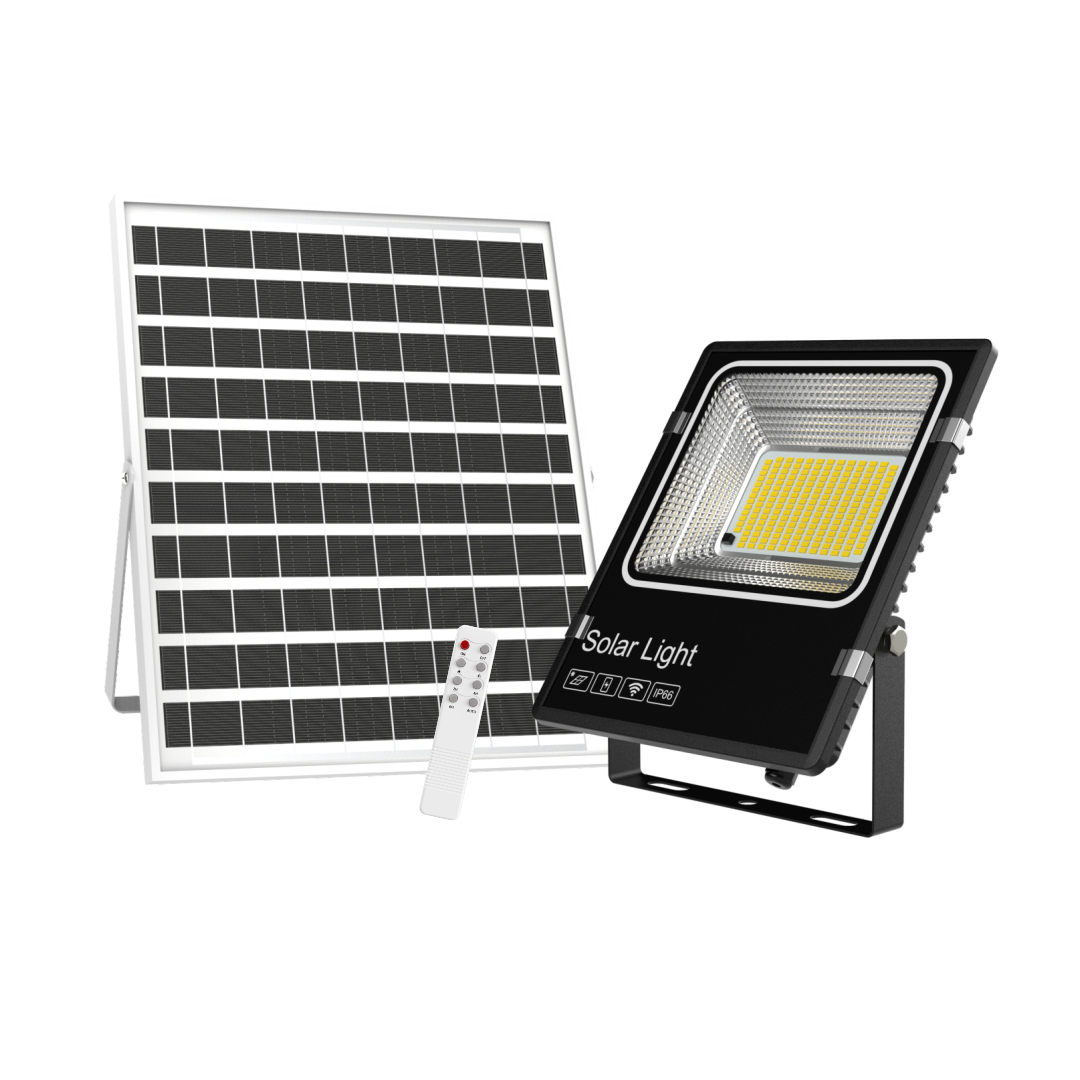 LUXULA Solarstrahler, LED-Fluter, Solar mit Akku, 6 W PV