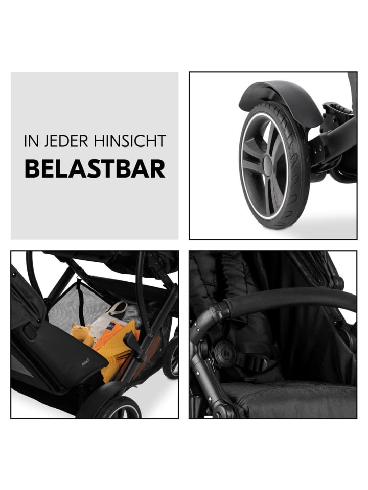 Hauck Geschwisterwagen Duett 4 - Black in schwarz günstig kaufen onesize
