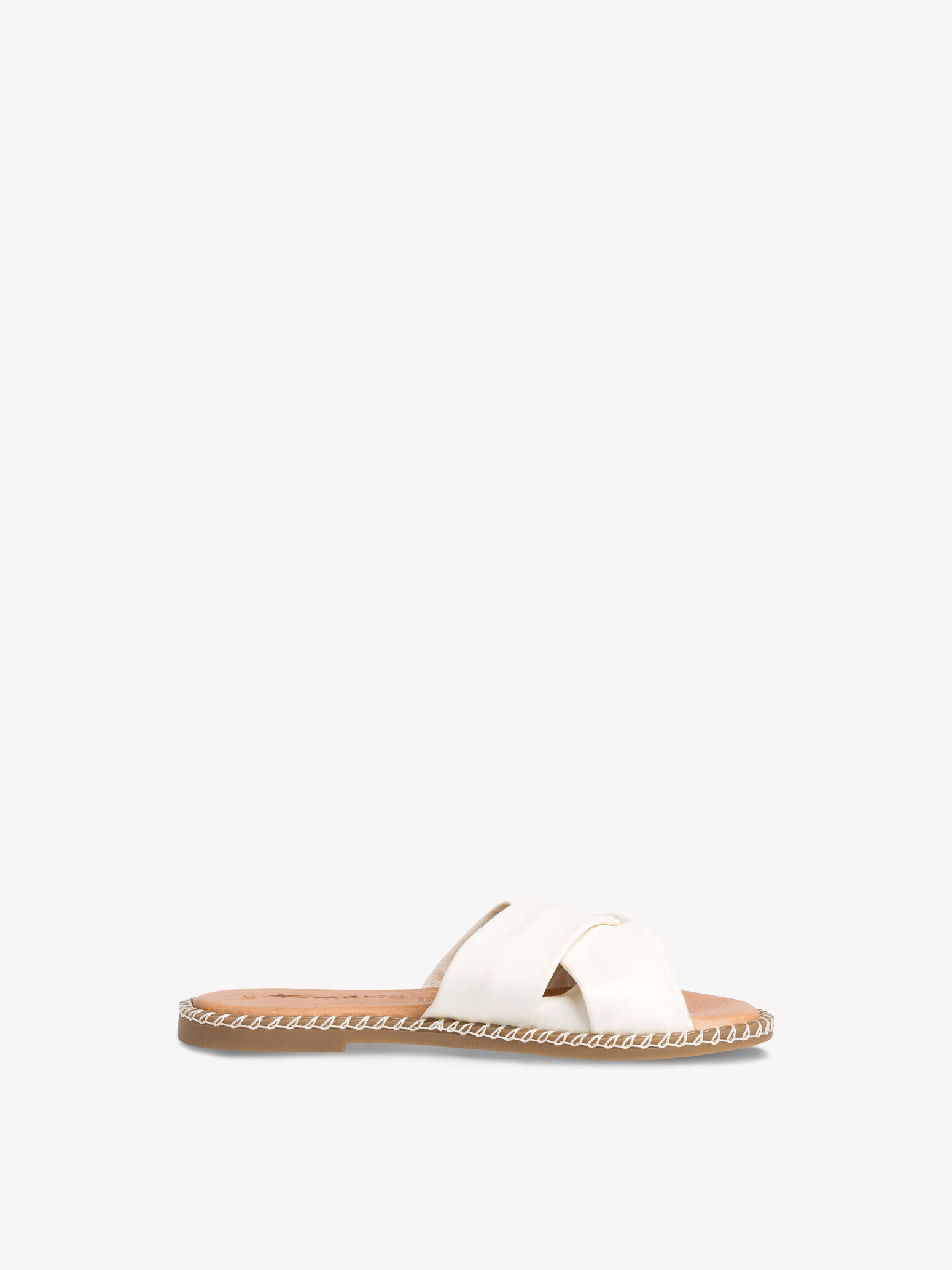 Mule en cuir - blanc