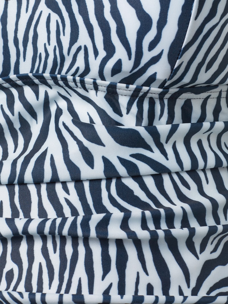 Umstands-Bikini mit Animal-Print Modell 'Gerda' in marineblau