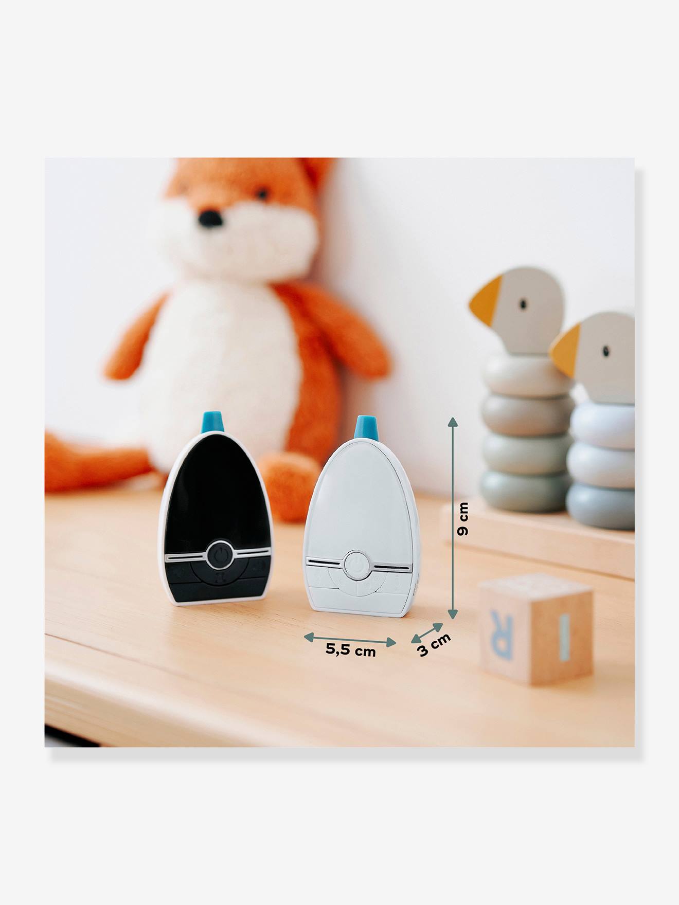 Ecoute-bébé Expert Care portée 1000 mètres BABYMOOV blanc/noir