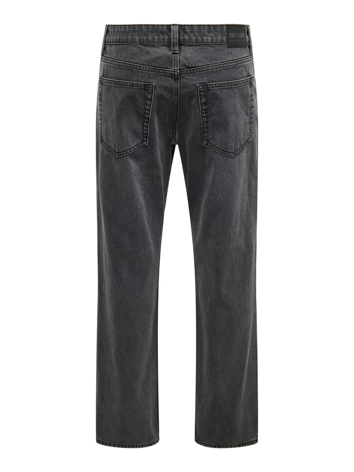 Only&Sons Jeans Regular Fit Denim Pants in Grau günstig kaufen