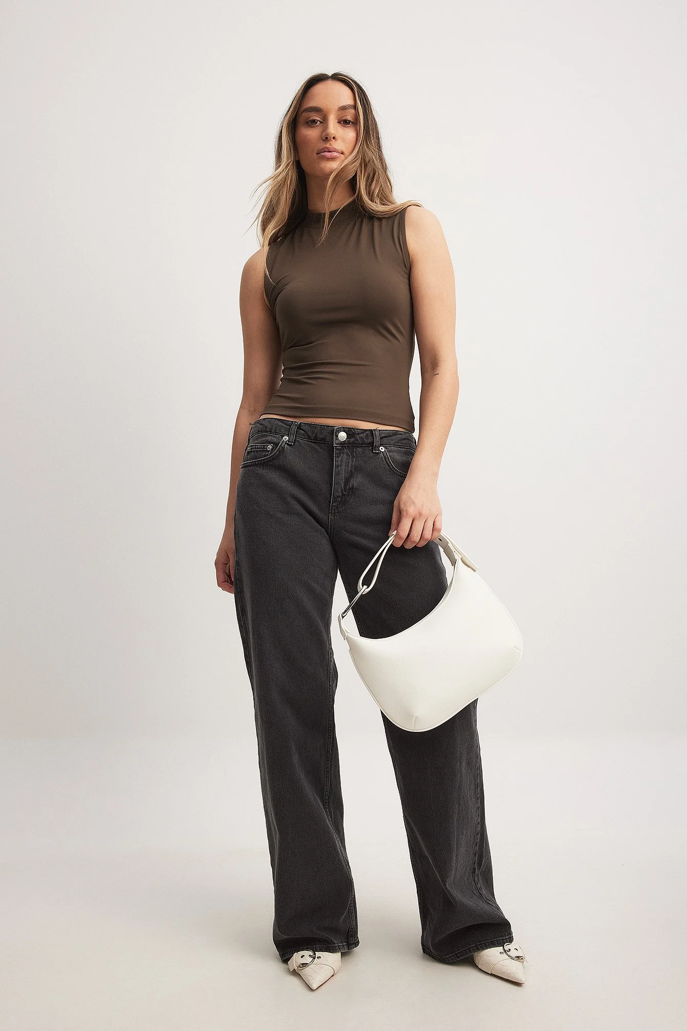 Body Hugging High Neck Top