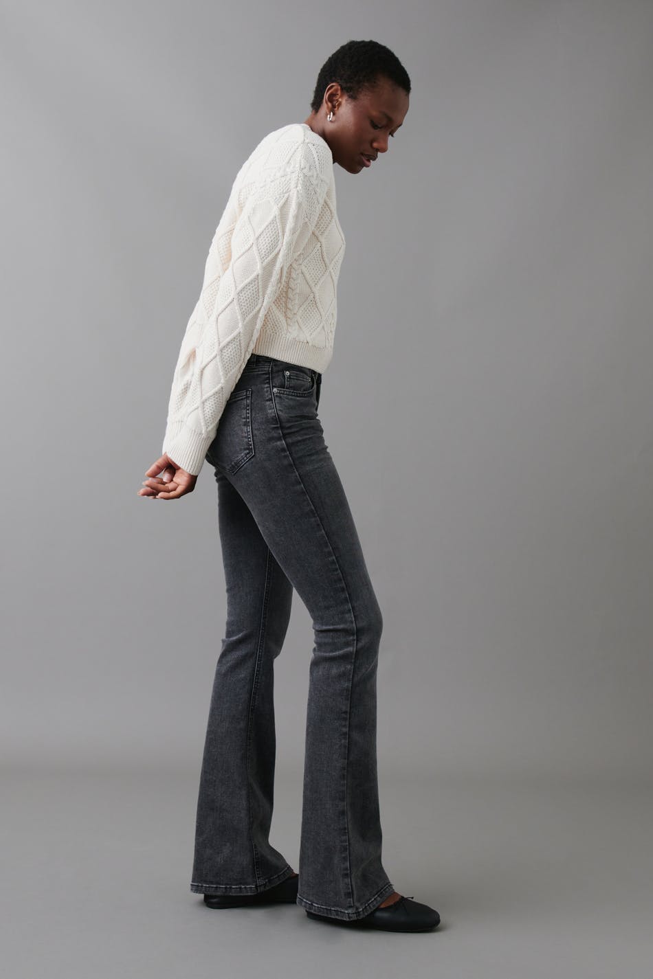 Low tall bootcut jeans