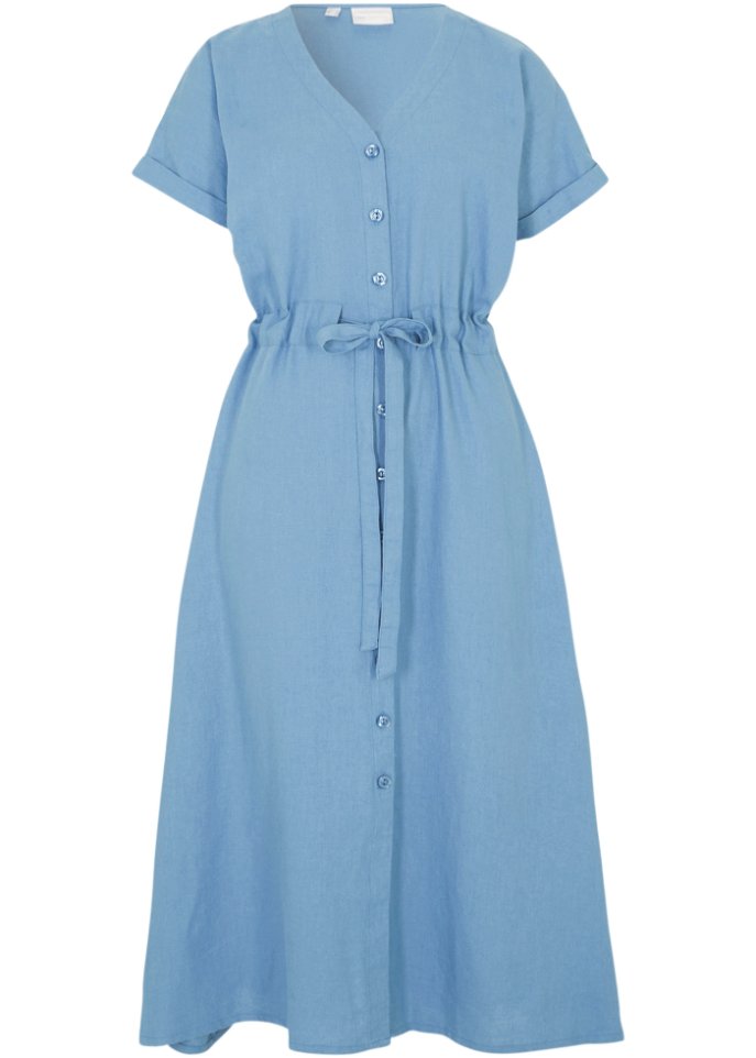 Kleid aus Leinenmischung