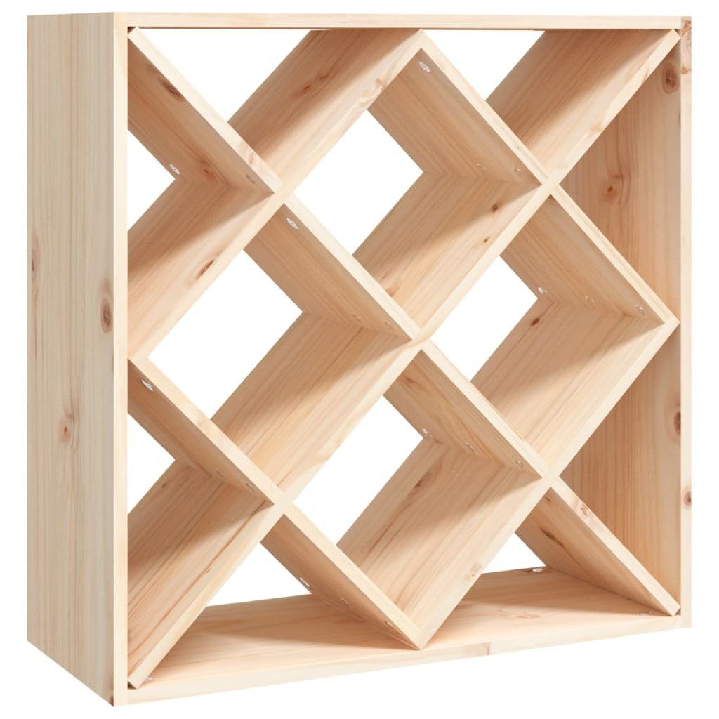 vidaXL Weinregal Weinregal 62x25x62 cm Massivholz Kiefer Flaschenregal Lagerung Flasche