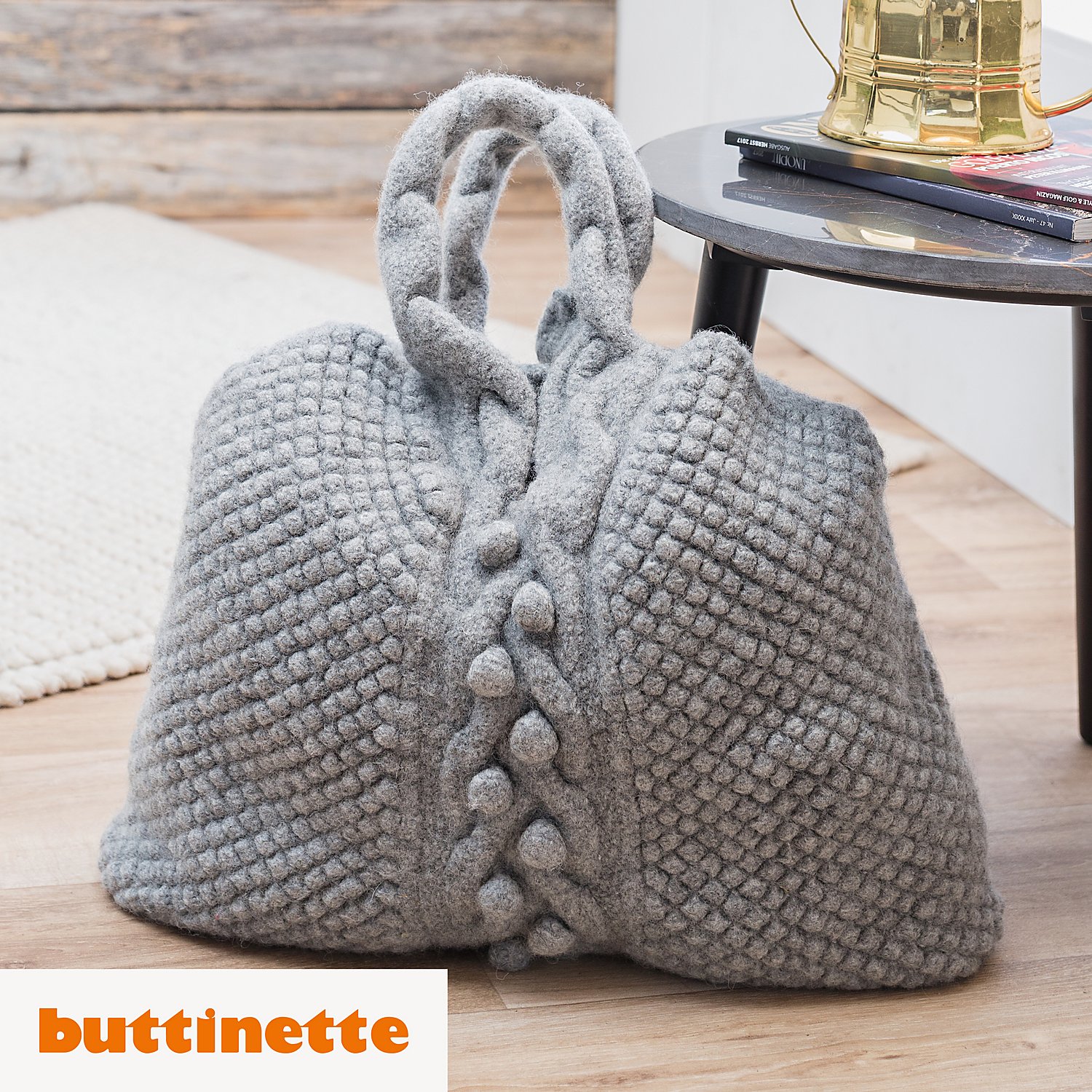 Strickanleitung – Shopper aus Woll Butt Filzwolle