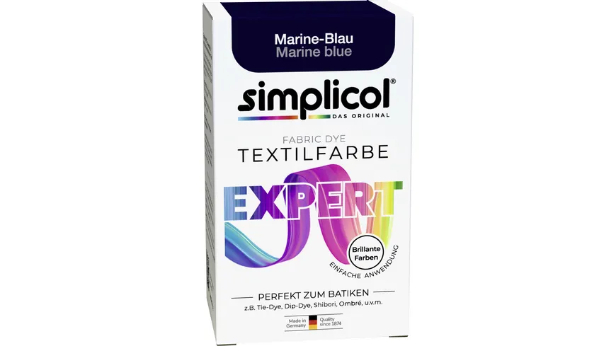 simplicol Textilfarbe expert Marine-Blau 150 g