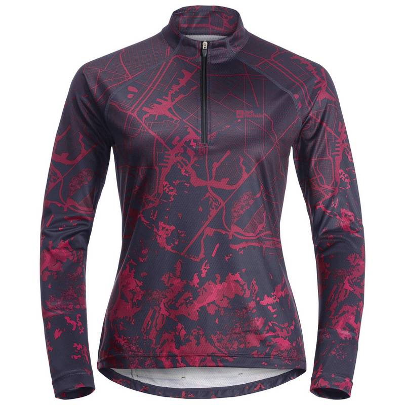 Jack Wolfskin MOROBBIA L/S PRINTED W Funktionsshirt Damen