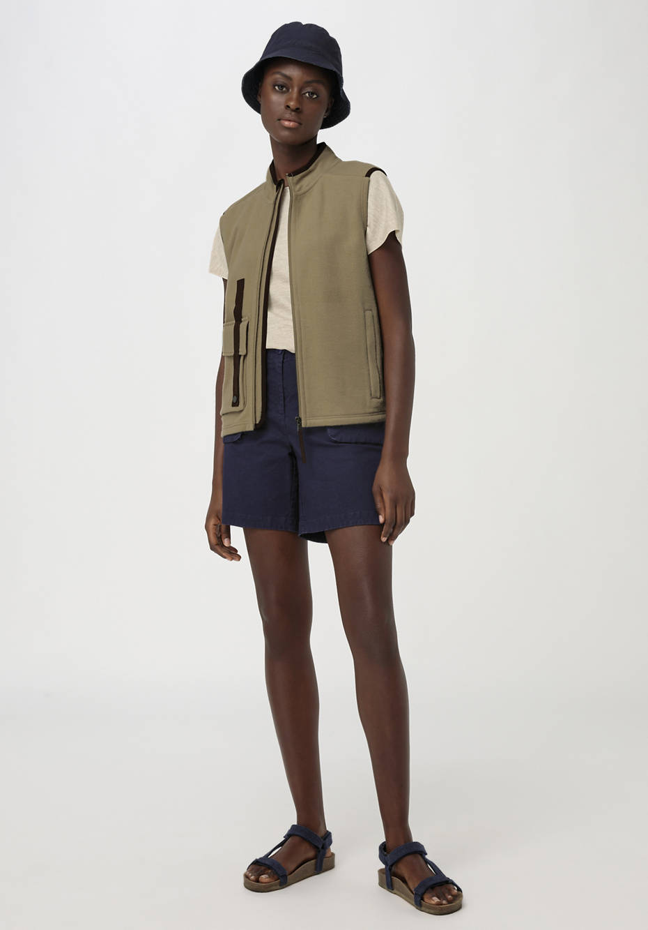 Outdoor-Shorts aus Bio-Baumwolle mit Hanf