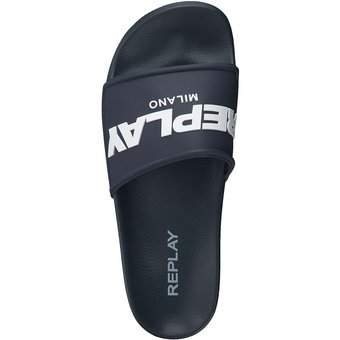 Replay Up Emboss Slide in blau