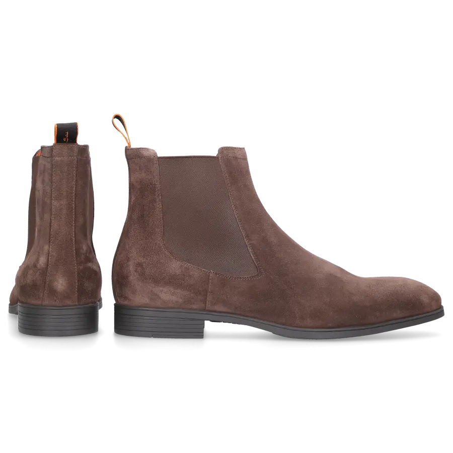 Santoni - Chelsea Boots 13414 Veloursleder - braun