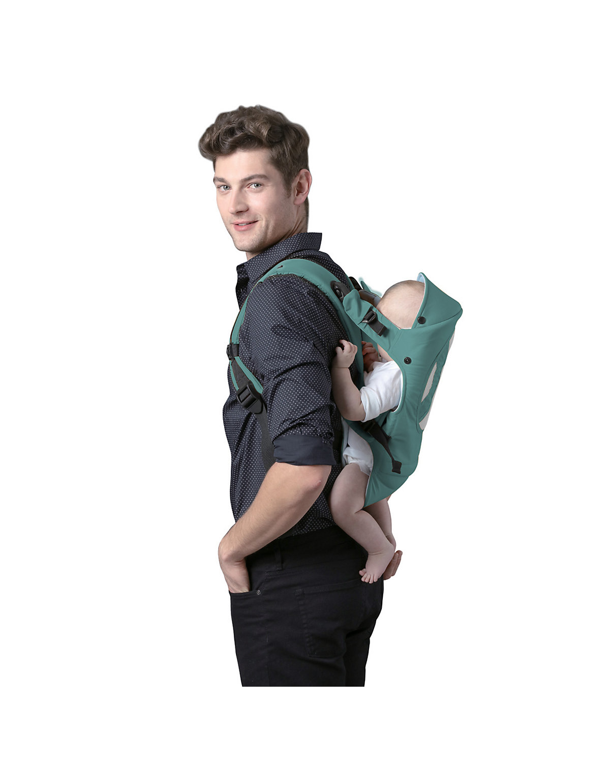 Babytrage Comfy 3 in 1 Bauch- und Rückentrage 4 Positionen bis 9 kg ab Geburt Babytragen