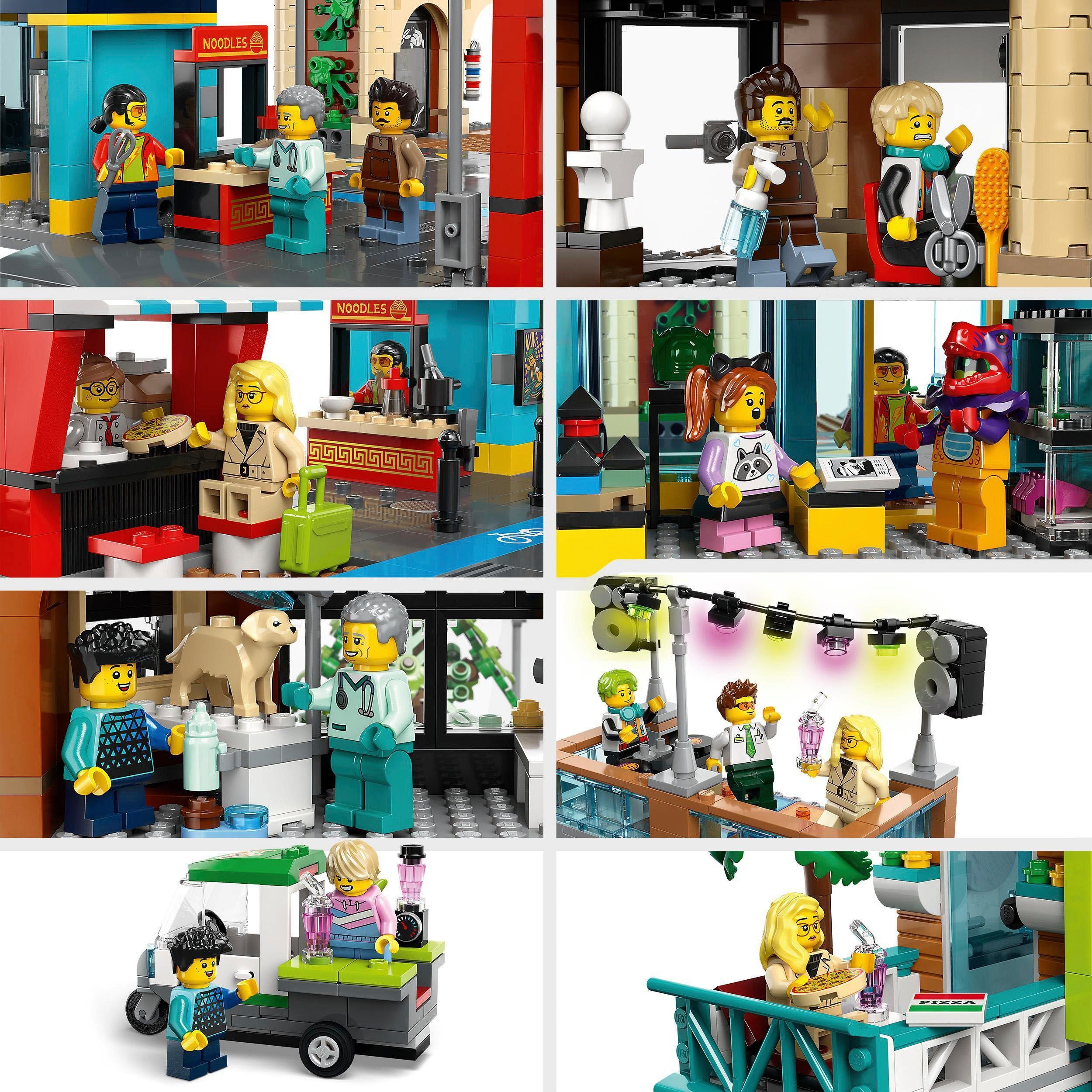 LEGO® Konstruktionsspielsteine Stadtzentrum (60380), LEGO® City, (2010 St), Made in Europe