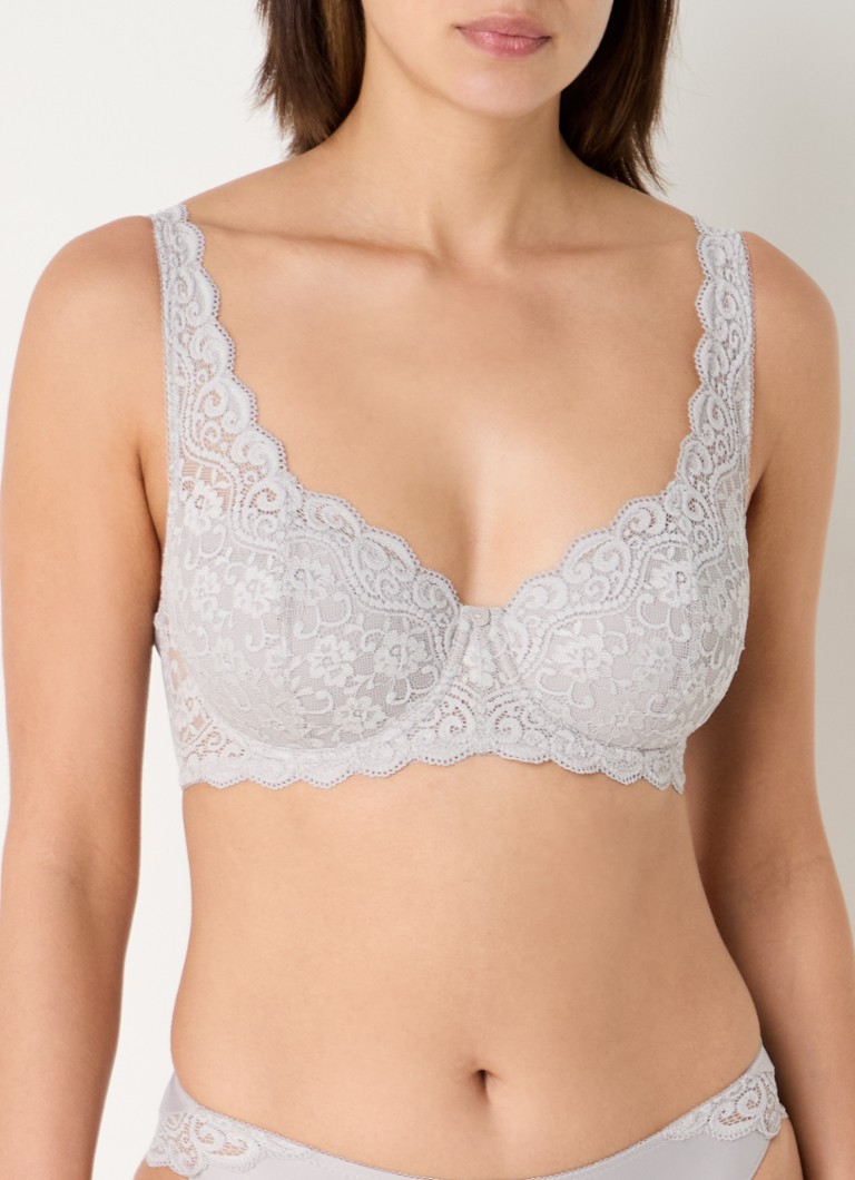 Triumph Amourette padded bra with lace overlay