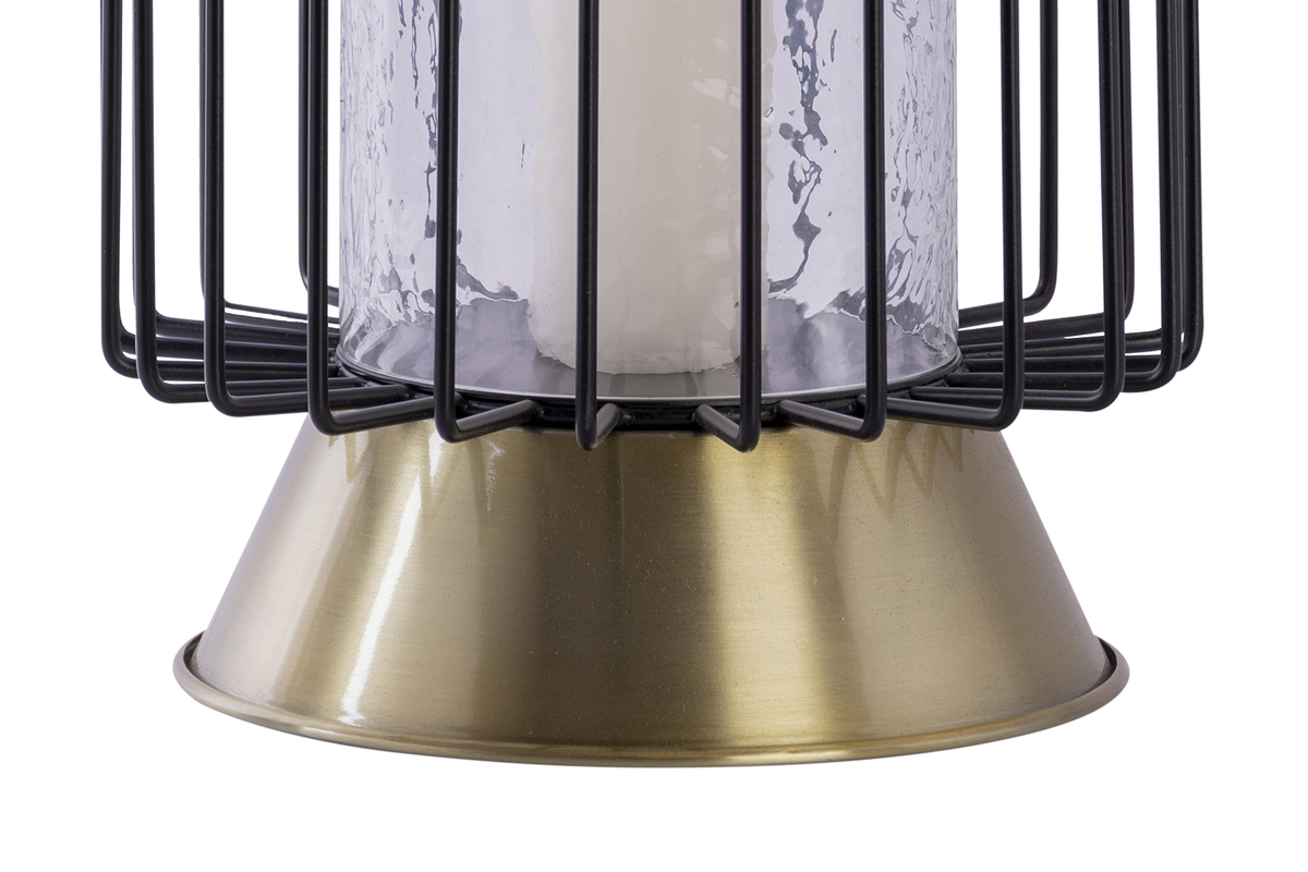 Kayoom Kerzenständer Malibu 125 Schwarz / Gold