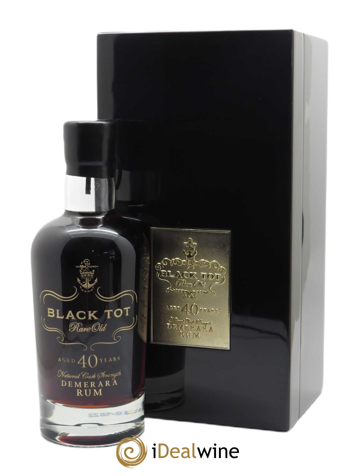 Rhum Black tot 40 ans Rare Old Demerara (70cl)  - Lot de 1 Bouteille
