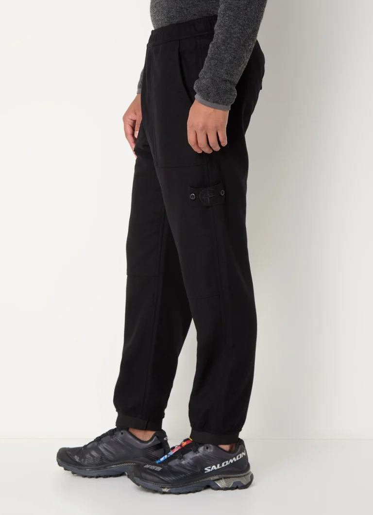 Stone Island 331F4 tapered fit sweatpants in wool blend