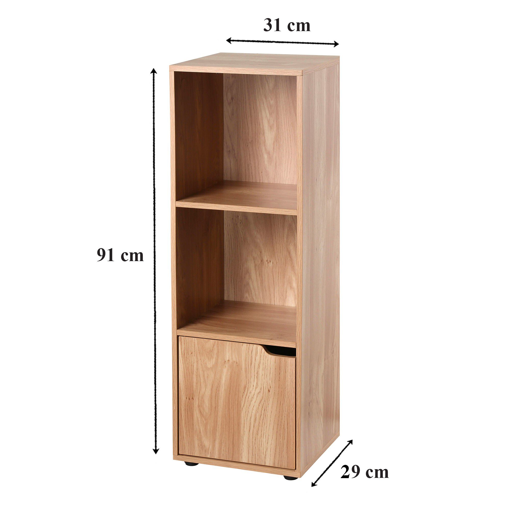 Meuble de rangement STAVRA – 3 cases 1 porte
