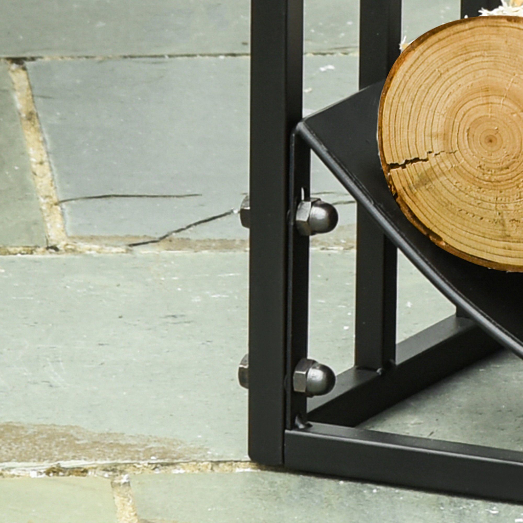 Outsunny Kaminholzregal Kaminholzregal für 60 kg