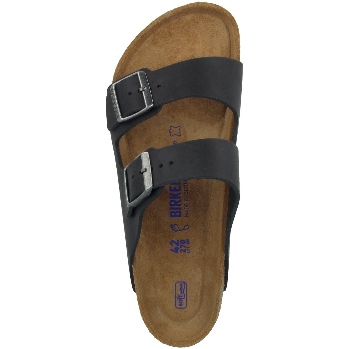 Birkenstock Arizona SFB geöltes Nubukleder Weichbettung normal Sandale Schnallen