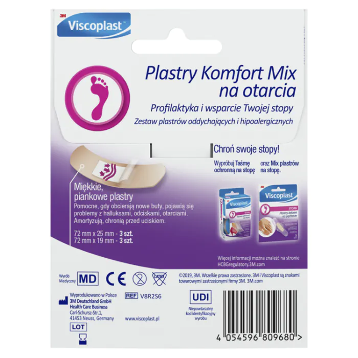 Viscoplast Comfort Mix, parches antiabrasión