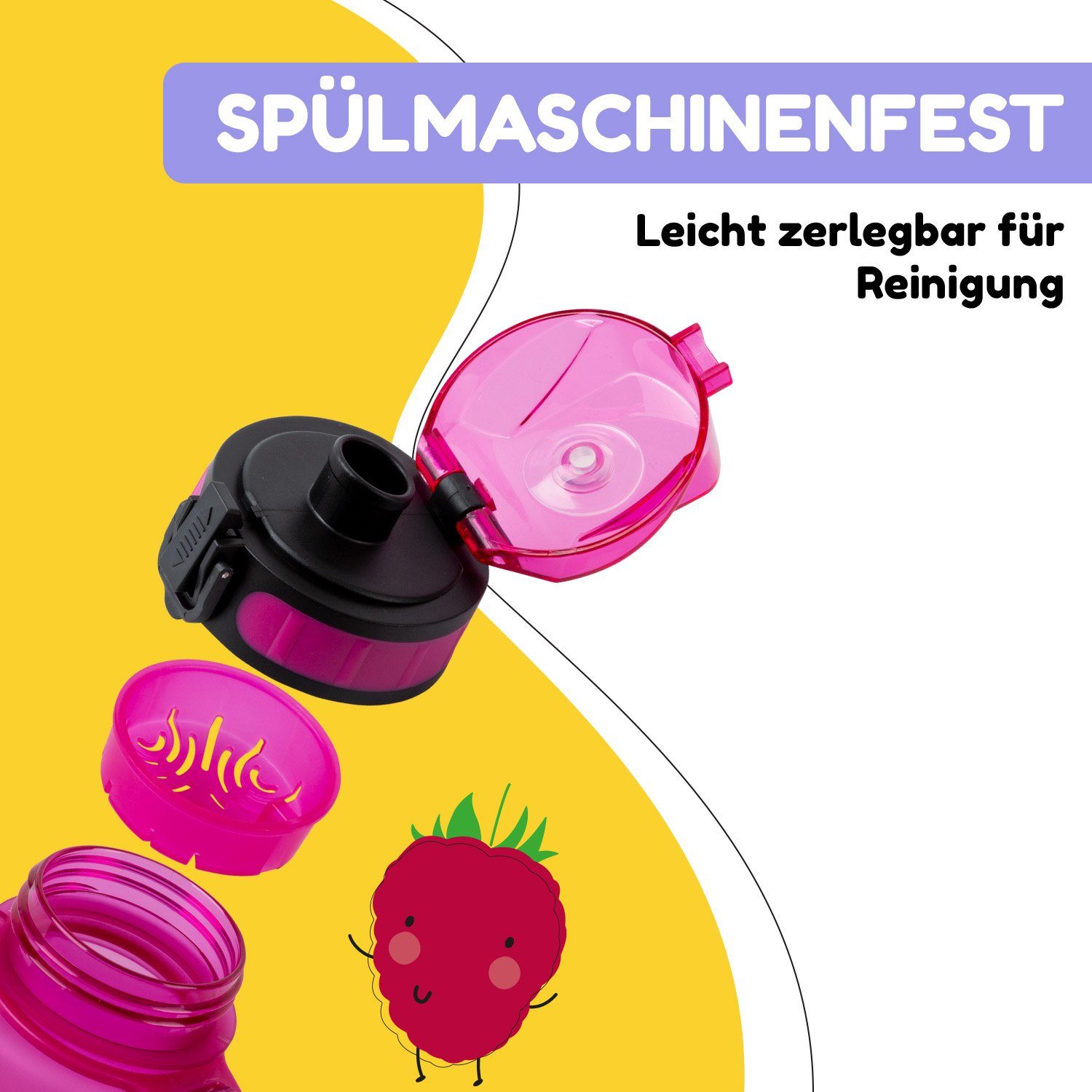 Klarstein Trinkflasche schmatzfatz Trinkflasche