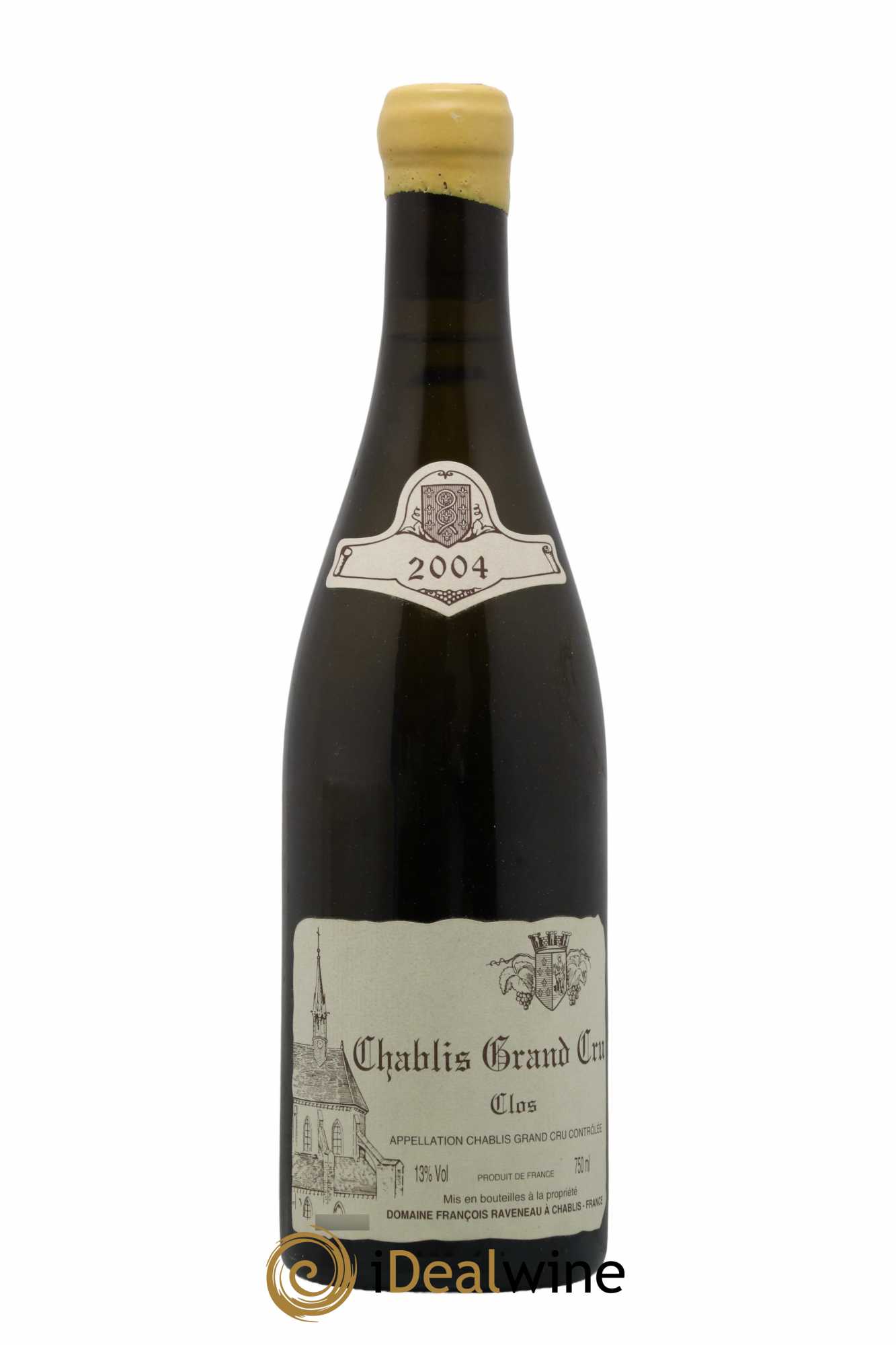 Chablis Grand Cru Clos Raveneau (Domaine)  2004 - Lot de 1 Bouteille