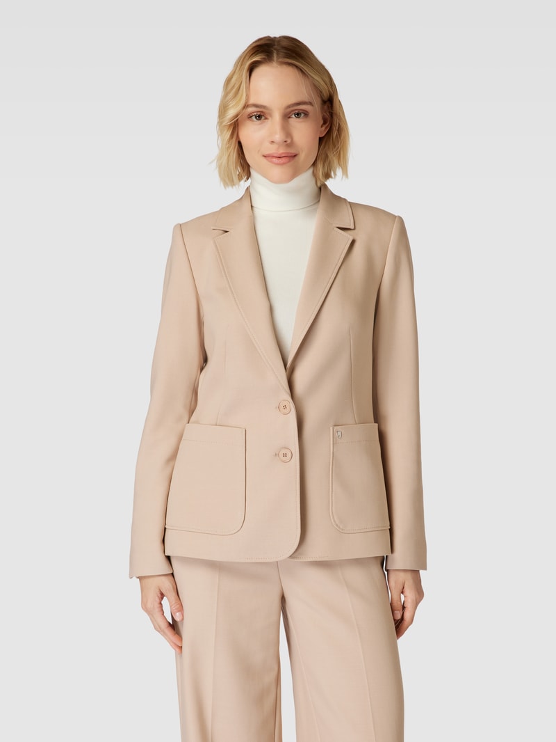 Blazer mit Reverskragen in sand
