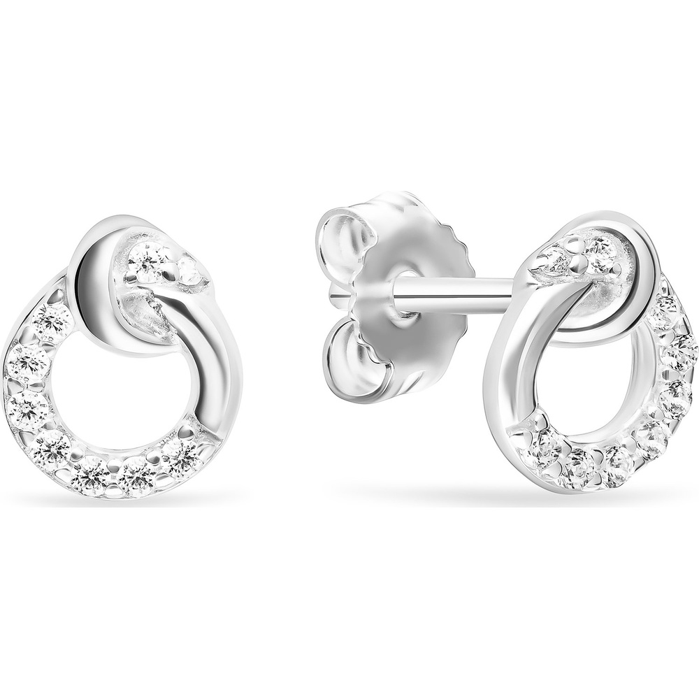 FAVS Boucles d'oreilles à fermoir à poussette 925 Argent Boucles d'oreilles