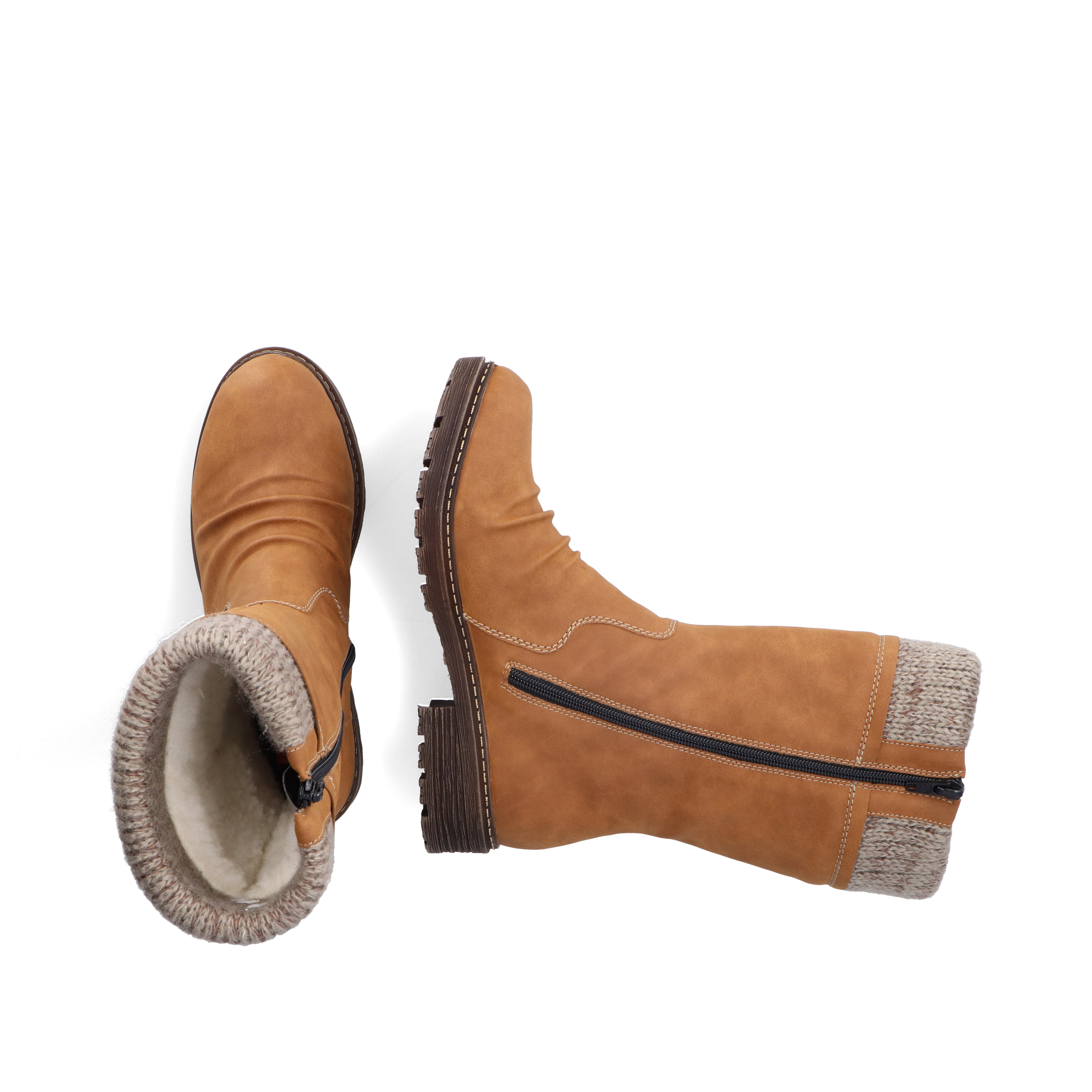 Rieker Damen Kurzstiefel kamelbraun
