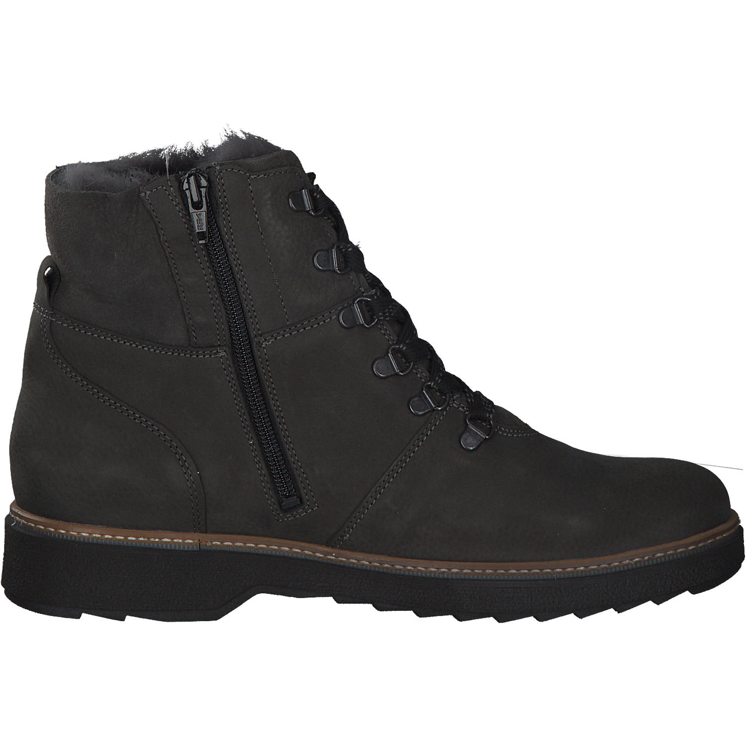 Waldläufer Hitmoi 911802, Winterstiefeletten, Damen, Grau (Carbon/Black)