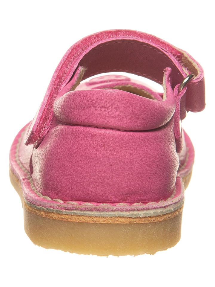 kmins Leder-Spangenballerinas in Pink günstig kaufen