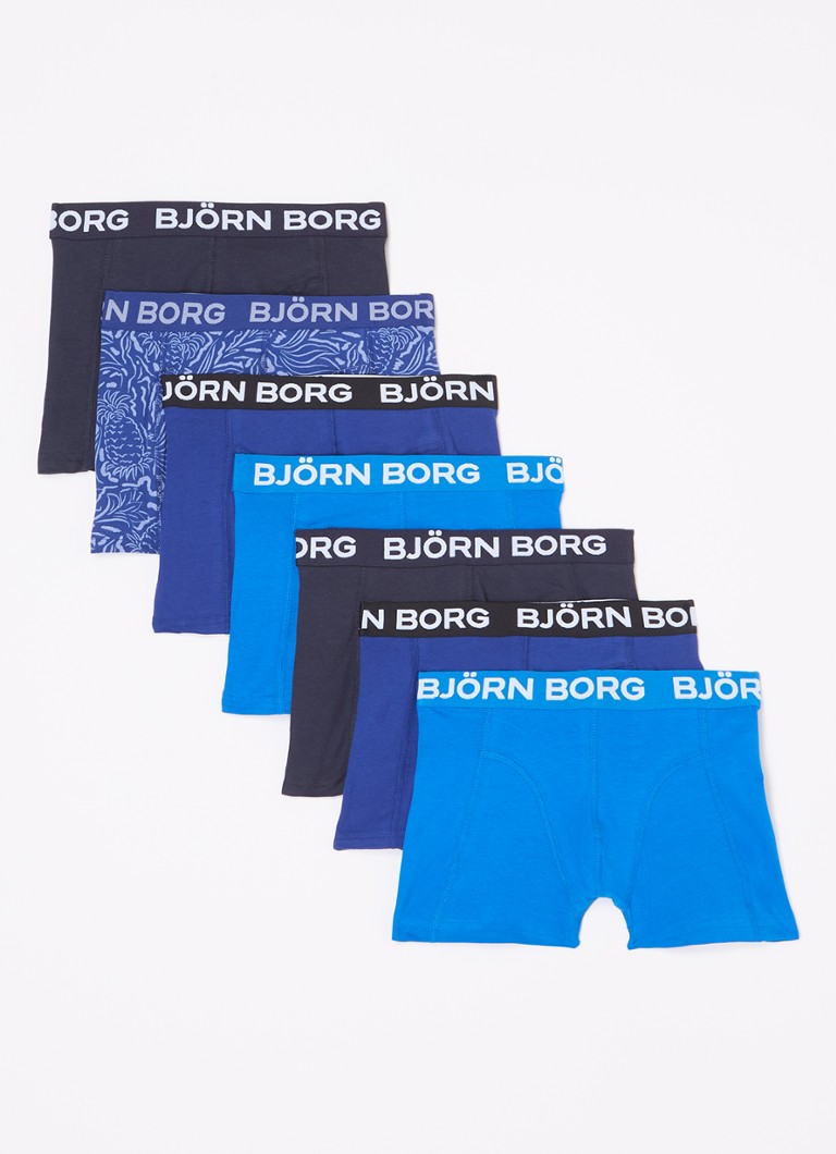 Boxers Björn Borg avec bande logotée, lot de 7