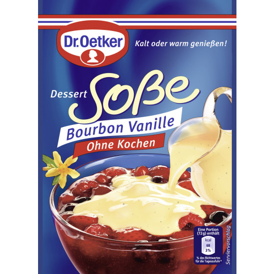 Dr.Oetker Dessert Soße Bourbon Vanille ohne Kochen 39G