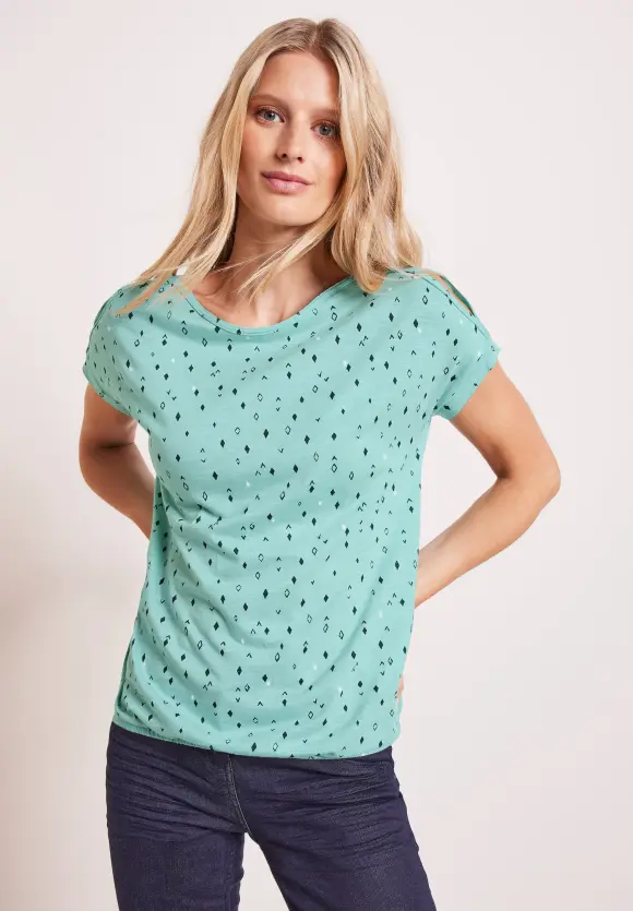 CECIL Shirt mit Schulterschlitz