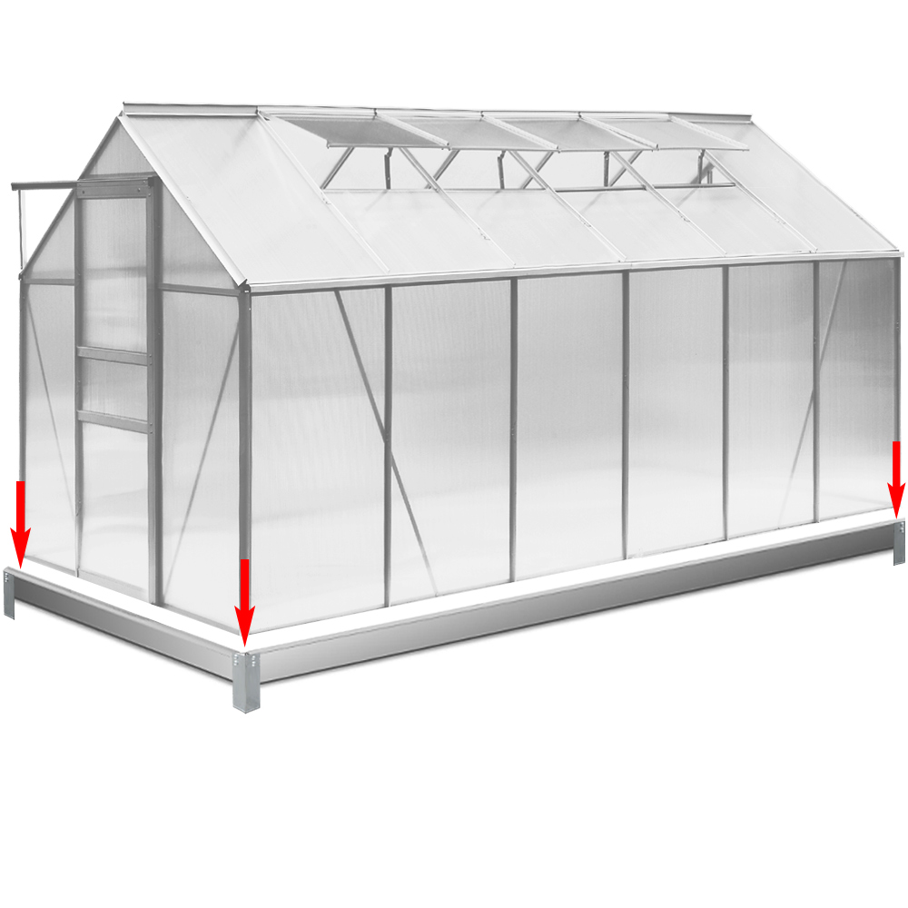 Gardebruk Stahlfundament verzinkt 380x190x12cm