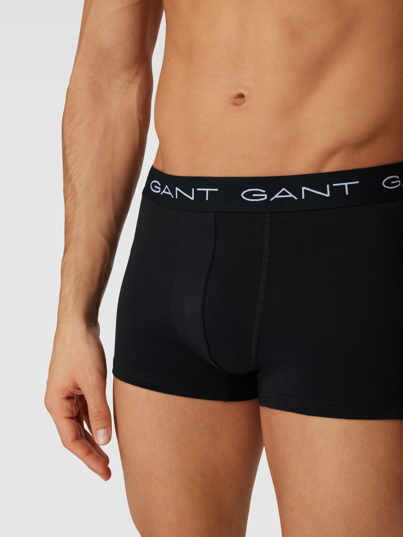 Trunks mit Logo-Stitching im 3er-Pack in schwarz