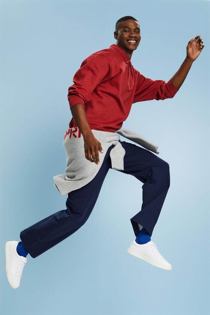 Langärmliges Polo-Sweatshirt