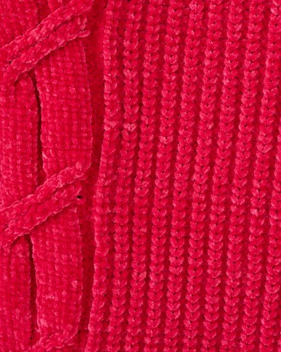 Pull maille chenille torsadé