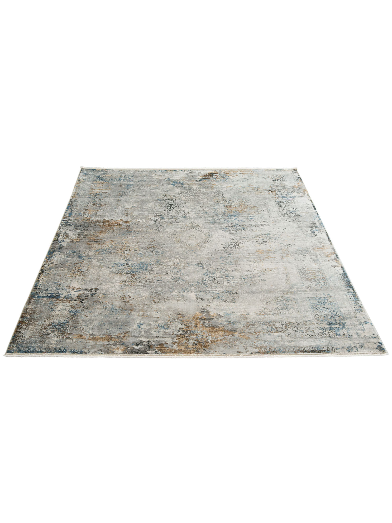 Chalkida Vintage-Teppich, Silber