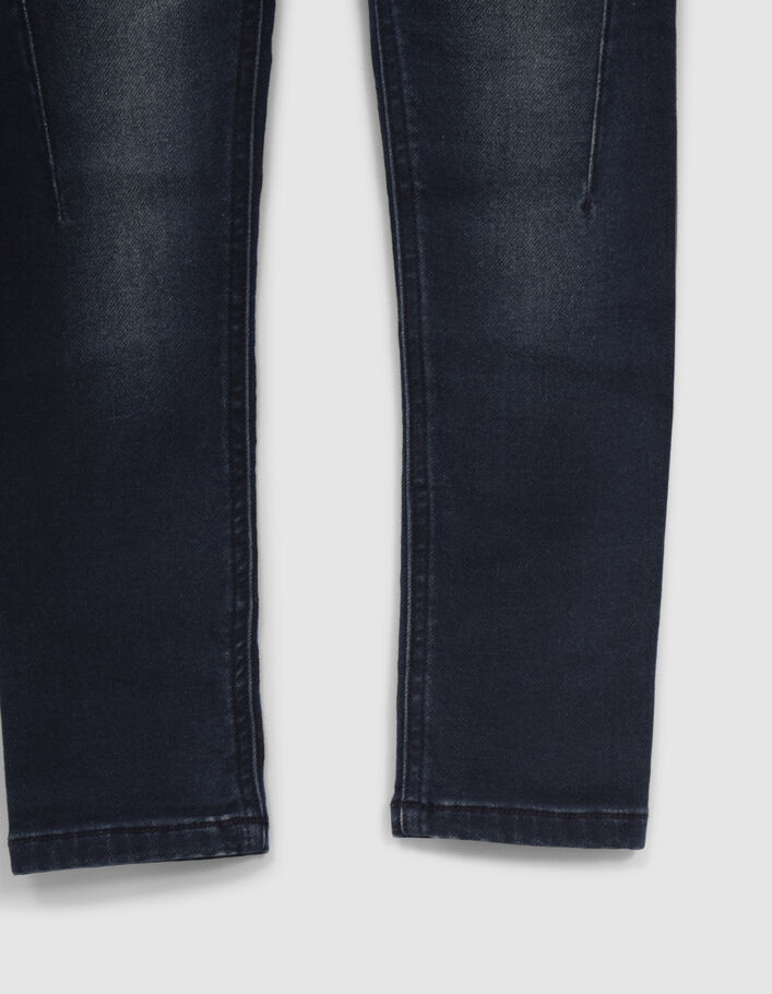 Jean SKINNY bleu vintage avec découpes garçon