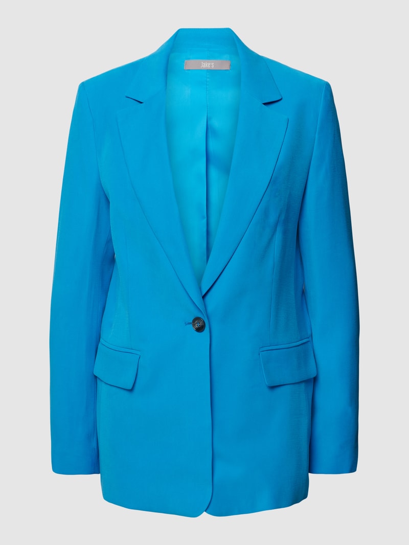 Blazer mit Knopfverschluss in blau