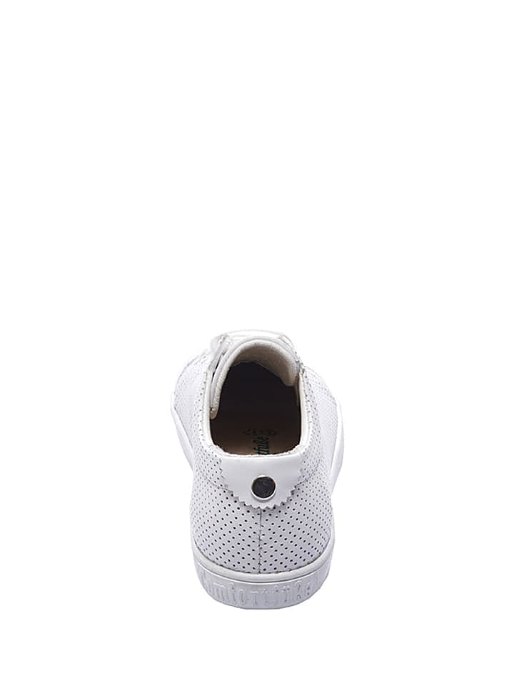 Comfortfusse Leder-Sneakers in Weiß günstig kaufen 36