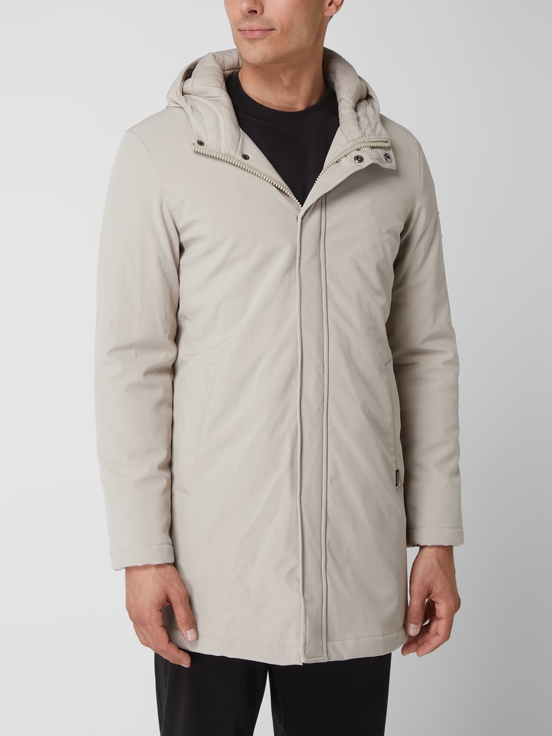 Parka mit Wattierung Modell 'Deston' in taupe