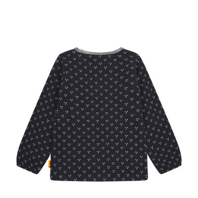T-Shirt langarm, dunkelblau für Mädchen